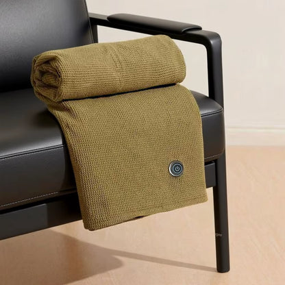 Heated Blanket USB Wearable Electric Blanket Portable Warmer Blanket for Shoulder Rechargeable Heating Shawl with 3 Tem Setting